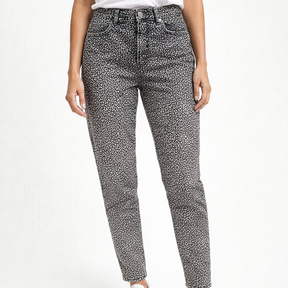 The Kooples Jeans Hiver Size 27 Animal Print New Black White